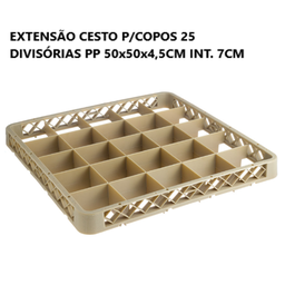 [107.JW252] Extençao De Cesto 50X50X7 Cm  25 Div. Jw252 Lz              