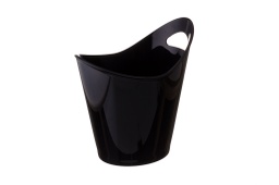 [107.2525141] Balde De Gelo C/Pega Em Pc Preto Alt.25 25X20 Cm            