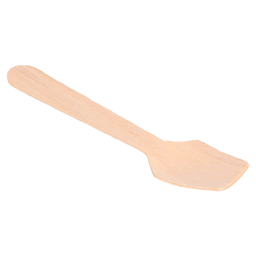 [107.170.44] Colher Para Gelado 9,5 Cm Natural Madeira (100 Unid.)       