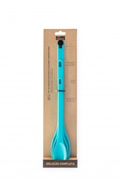 [107.49302] Conjunto 3 Colheres Pbt 200/1/2 Azul Ref 210                