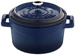 [851B0.9856200.240] Caçarola Redonda Ferro Azul  4,49Lt  Lava                   