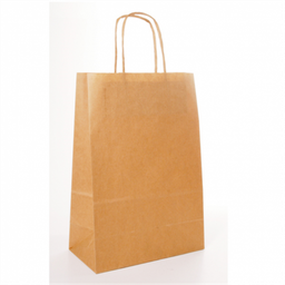 [107.109.22] Sacos Com Asas 32+16X43 Cm Natural Kraft 25 Unidades        