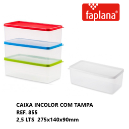 [107.20030] Caixa Hermetica Rectangular 2,5 Lts Ref.855 (Faplana)       