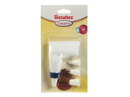 [107.252400] Saco De Pasteleiro C/4 Boquilhas 252400 Metaltex            