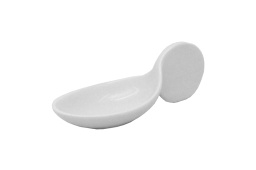 [107.B774S] Colher Degustacao Porc.Branca (10,5X5,5X5) Cm               