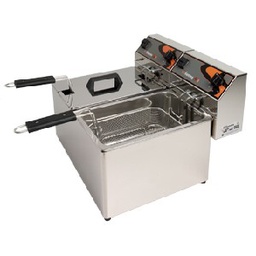 [100.FF6+6] Fritadeira Fiamma Ff6+6  (4+4 Lts Oleo) Inox Monofasica     