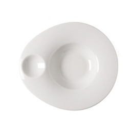 [107.001300029] Prato Porcelana Linha Orb P.Ovo 27X24Cm                     