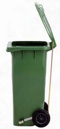 [107.28001] Balde C/Rodas C/Pedal 120Lt Verde R.1103                    