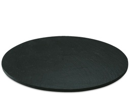 [107.B4009] Prato Pizarra Africa Ardosia Redondo D-32 Cm Viejo Valle    