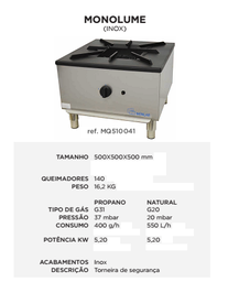 [100.510041] Trempe Monolume 1/140 Turbo Inox 500X500X500Mm Menlar       