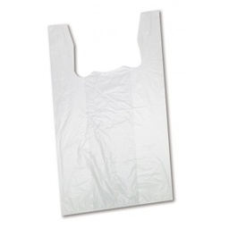 [107.246.886080] Saco Asas Branco 30X40Cm 5Kg 0.55 Micrones                  