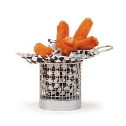 [107.18659] Mini Fritadeira Redonda Inox Diamt.9 Alt 8,5Cm              