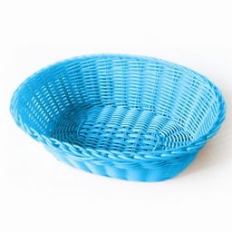 [107.193.24] Cesta Sintetica Oval 23X17X8Cm Azul Turquesa                