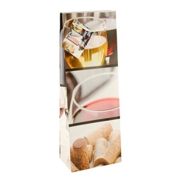 [965.16400] Conj. 10 Sacos Papel P/Garrafa Vinho 36X13X9Cm Rotwein      