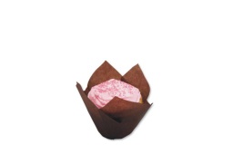 [107.3310004] Tulipa Papel Catanho Diamt. 9X9 Cm 24 Unid.                 