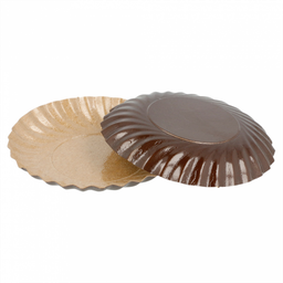 [107.373.223.80] Mini Prato Ø 8 Cm Chocolate/Ouro 200 Unid.                  