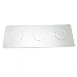 [107.19352] Base 3 Cavidades  34,5X12 Cm Branco Porcelana               