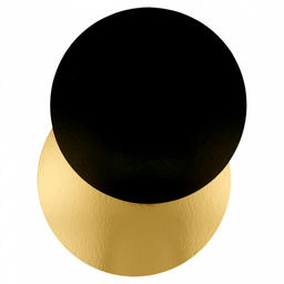 [107.597.105078] Cartão 2 Lados Pastelaria (Ouro/Preto) 19Cm 10 Unid         
