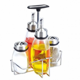 [107.15776] Galheteiro De 4 Peças C/Suporte  (Gp)                       