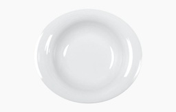 [107.37100609] Prato Oval Sopa 25X22Cm Duo Branco Cv                       