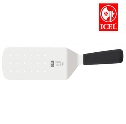 [107.541601120] Espatula  Curva Perfurada Cb Preto 20Cm Icel                