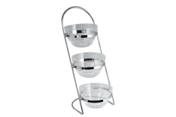 [107.HK102313] Conjunto Suporte C/3 Saladeiras D.14Cm                      