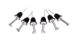 [107.1260220] Conjunto De 6 Vertedores Inox C/Tampa                       