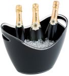 [107.2498] Balde Gelo Gondola Preto Pc 35.27.26Cm (Lizotel)            