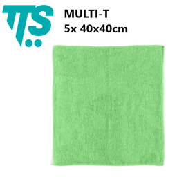 [107.TCH101049] Pano Multi-T Microfibras (5 De 40X40Cm) Verde               