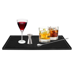 [107.0733610049] Tapete Balcão Preto Borracha 45X31X1Cm                      