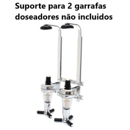[107.SD01780] Suporte Para 2 Garrafas Parede Sd01780 S/Doseadores         