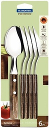 [107.21103670] Conjunto 6 Colheres Polywood 21103/670 Tramontina           