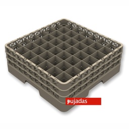 [LV1.590.5490E3] Cesto Copos H200 500X500X220Mm C/49 Div Diam-63Mm           
