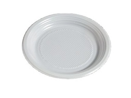 [107.P2125] Prato Plastico Raso  21 Cm Pack 25 Unidades                 
