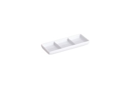 [107.0230463807] Porta Aperitivos C/3 Divisórias  Porcelana 15X6.3X2Cm       