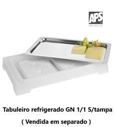 [107.490011503] Tabuleiro Expositor Refrigerado Gn 1/1 S/Tampa 11503 ( Aps) 