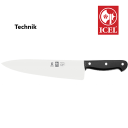 [107.271861025] Faca De Chefe Cabo Preto 271.8610.25 25Cm Technik Icel      