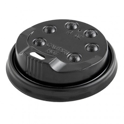 [107.17913] Tampa Alta Negra  P/Copos 120Ml 100 Unidades                