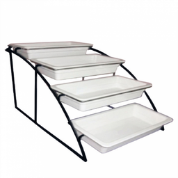 [107.161.70] Stand 4 Andares Compartimentos Gn 1/3 36 Cm Preto           