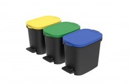 [107.513.23366] Balde Preto 20L C/Asa E Base Azul Ref.772                   