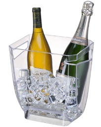 [107.2588] Balde De Gelo Quadrado Em Pc Altura 24  23X18 Cm (Lz)       