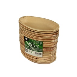 [107.439.85502] Travessa Folha De Palmeira Oval 300Ml 20X12,3X3Cm 25Unid    