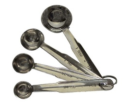 [107.2600023] Conjunto De 4 Colheres De Medida Inox 1 A 15 Ml (Lz)        