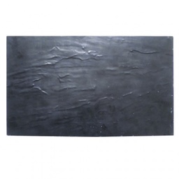 [107.21168] Placa Gn 1/3 Imitação Ardósia 32,5X17,5Cm Preto Melamina    