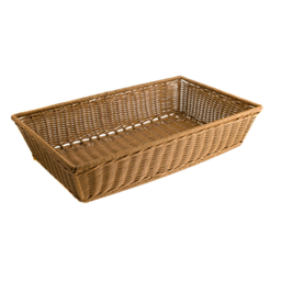 [107.0734083069] Cesto Gn 1/1 Pp Castanho 53X32.5X10Cm                       
