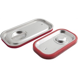 [108.SC11000] Tampa Inox  Para Conteiner  Gn 1/1 Com Silicone Serie 111   