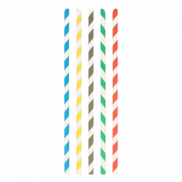 [107.224.72] Palhinhas Papel Direitas Riscas 0,8X23,5Cm 100 Unid         