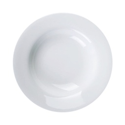 [107.625.0009] Prato Nº2  22Cm Sopa Aba Larga Servotel Porcelana Branca    