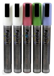 [107.650.664216] Pack 5 Marcad. 2-Brancos 1-Verd.1-Azul.1-Rosa 5Mm Hendi     