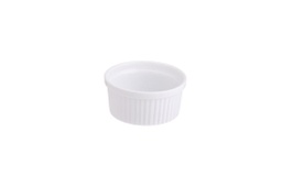 [107.0230480268] Ramequim Redondo Estriado Porcelana Diamt. 7.5Cm            
